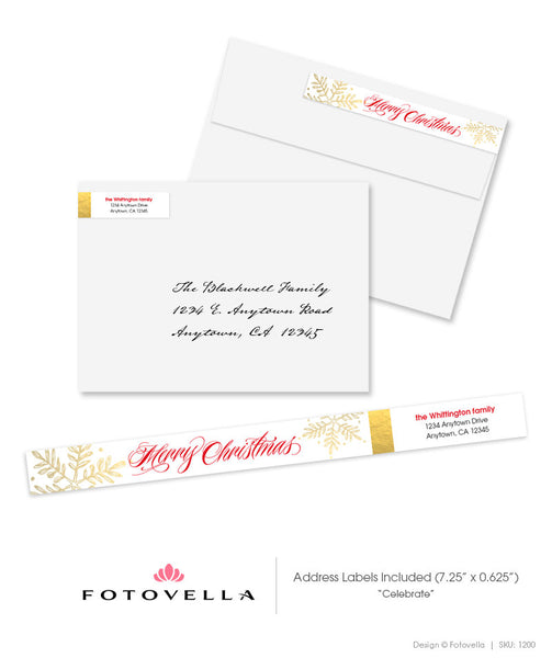Christian Christmas Card Photoshop Template - 1200