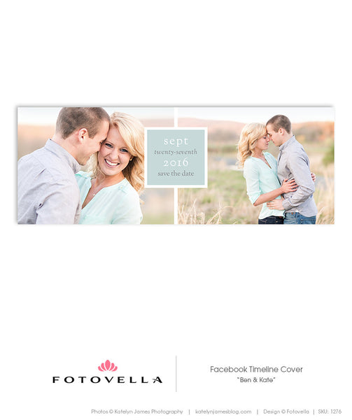 Facebook Timeline Cover Templates - Wedding and Save The Date Bundle - 1303