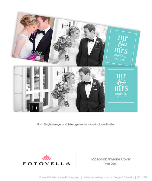 Facebook Timeline Cover Templates - Wedding and Save The Date Bundle - 1303