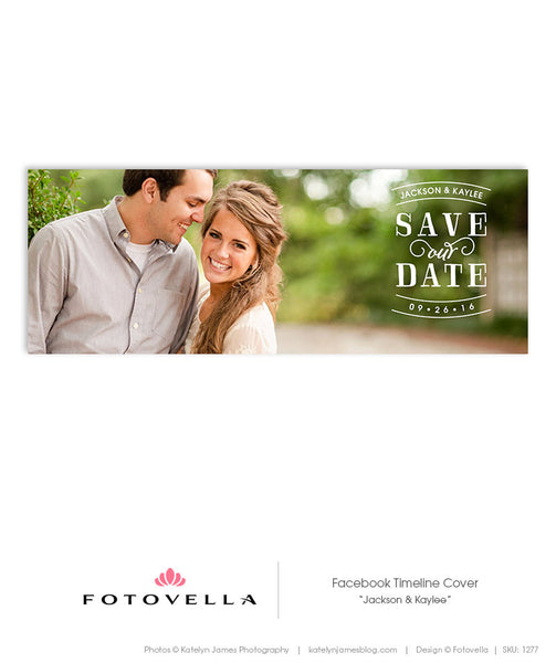 Facebook Timeline Cover Templates - Wedding and Save The Date Bundle - 1303