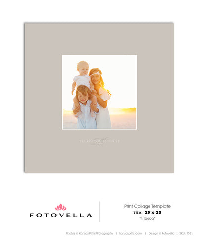 Square 20X20 Print Collage Template - Tribeca - 1331
