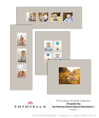 Print Collage Templates - 4 Piece Collection Tribeca - 1333