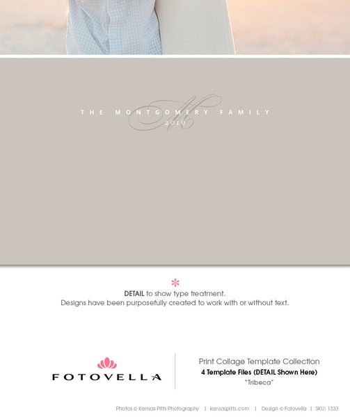 Print Collage Templates - 4 Piece Collection Tribeca - 1334