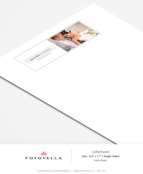 Photography Letterhead Template - SOHO Studio - 1371