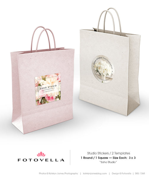 Photography Sticker Templates - Photography Branding & Packaging Set - SOHO Studio - 1368