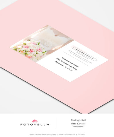 Photography Marketing Template - Mailing Label - SOHO Studio - 1370