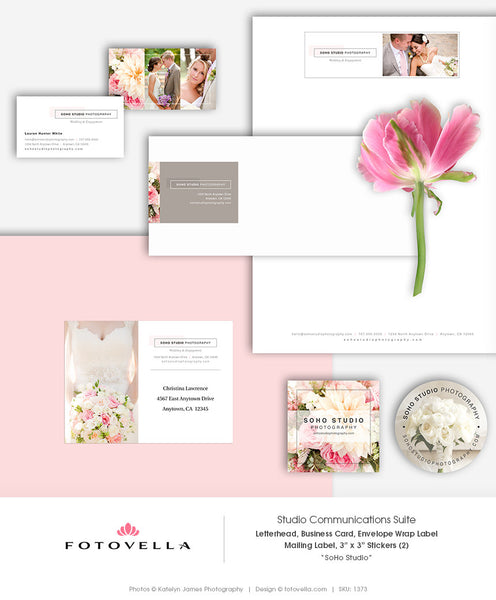 Photography Stationery Suite - Photography Marketing - SOHO STUDIO - 1373
