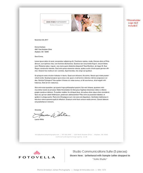 Photography Stationery Suite - Photography Marketing - SOHO STUDIO - 1373