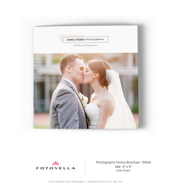 Photography Marketing Brochure - 5x5 Trifold - SOHO Studio - 1375