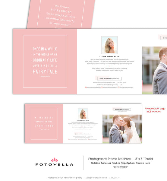 Photography Marketing Brochure - 5x5 Trifold - SOHO Studio - 1375