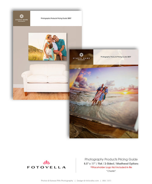 Price List Template - Pricing Guide - Photography Print Products - CHERISH - 1311