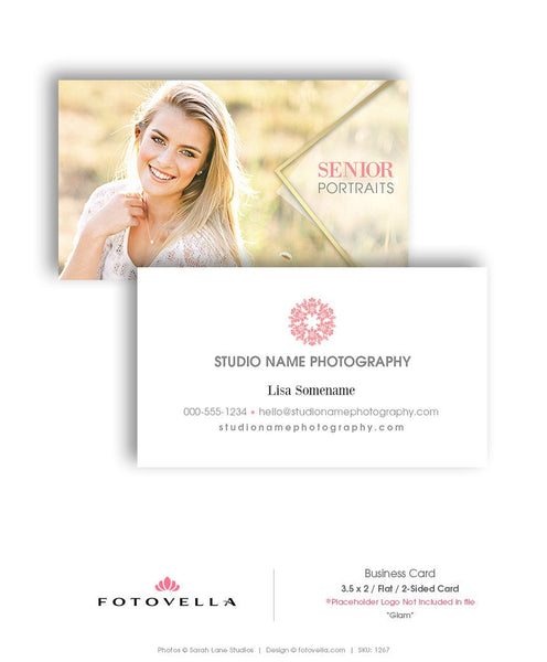 Photography Business Card Template - GLAM - 1267