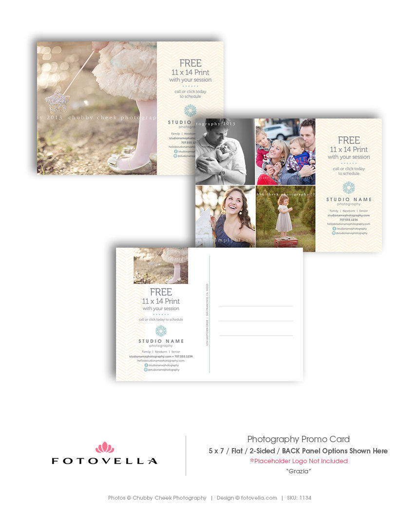 Photography Marketing - 5x7 Promo Card Post Card Template - Grazia - 1 - BP4U Photographer Resources photography-marketing-5x7-promo-card-post-card-template-grazia-1-bp4u-photographer-resources