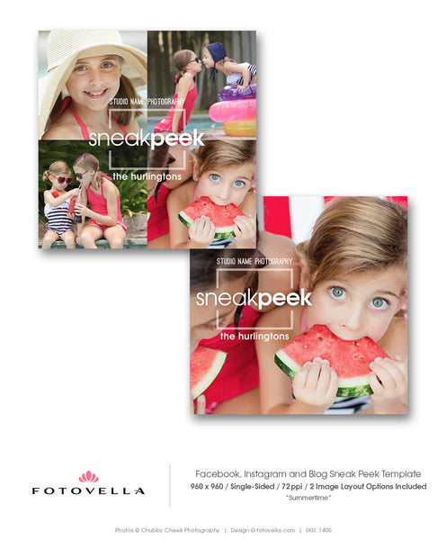 Photography Marketing Set - Summer Mini Session Marketing Set - SUMMERTIME - 1408
