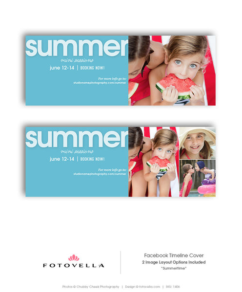 Photography Marketing Set - Summer Mini Session Marketing Set - SUMMERTIME - 1408