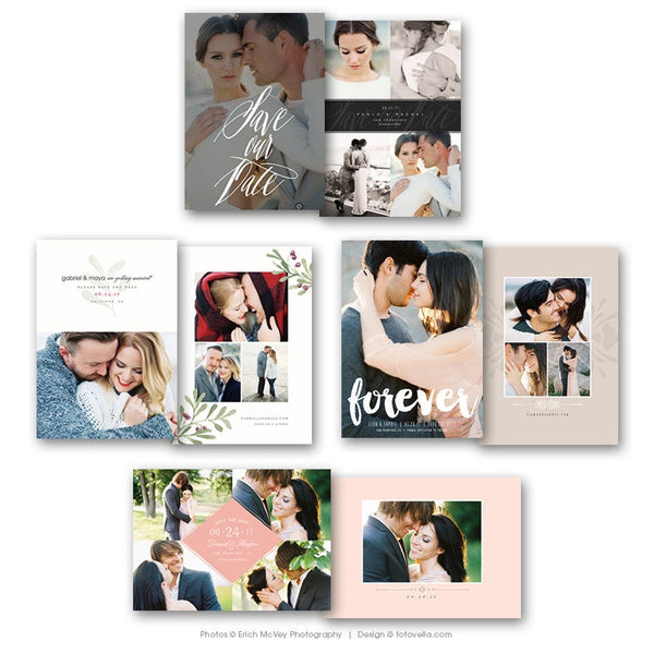 Save The Date Template - 8 Card Bundle - 1403