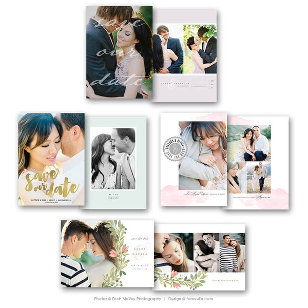 Save The Date Template - 8 Card Bundle - 1403