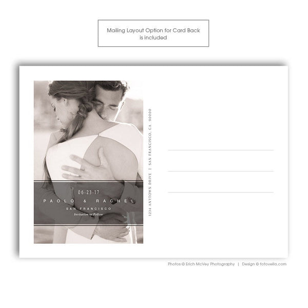 Save The Date Template - 8 Card Bundle - 1403