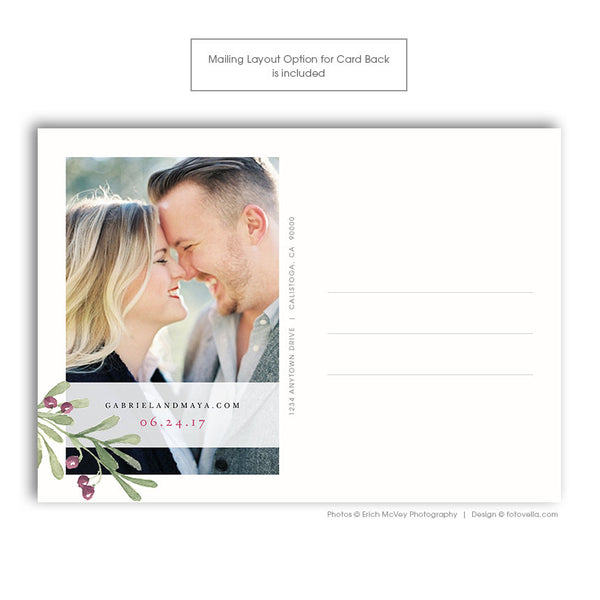 Save The Date Template - 4 Card Bundle #1 - 1400