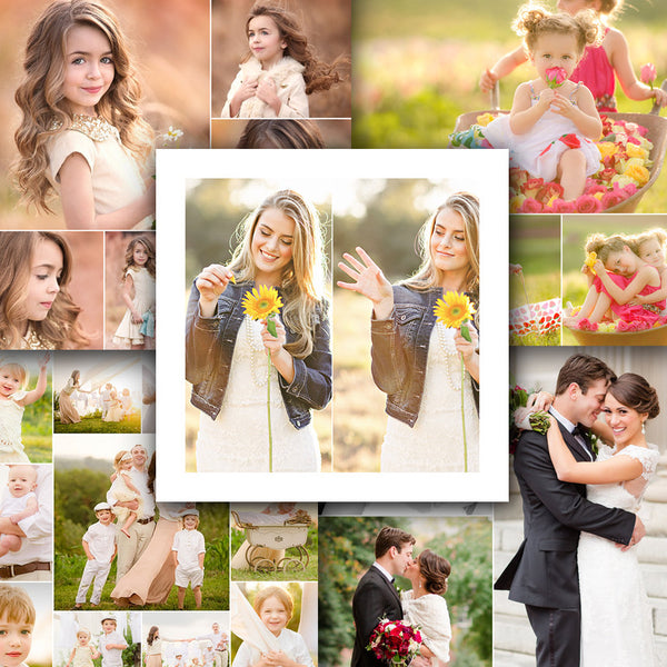 Photo Collage Template - Square Photo Collage - SIMPLICITY 48 SQUARE - 48 Piece Super Pack - 1447