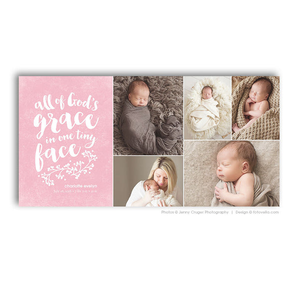 Storyboard Template - Baby Love Newborn Photo Collage 20x10 - BABY WYATT - 1477