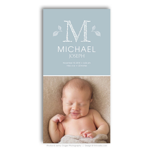Storyboard Template - Newborn Photo Collage - Baby Love 10x20 - BABY MICHAEL - 1478