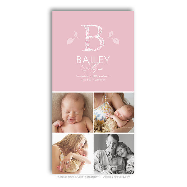 Storyboard Template - Newborn Photo Collage - Baby Love 10x20 - BABY MICHAEL - 1478