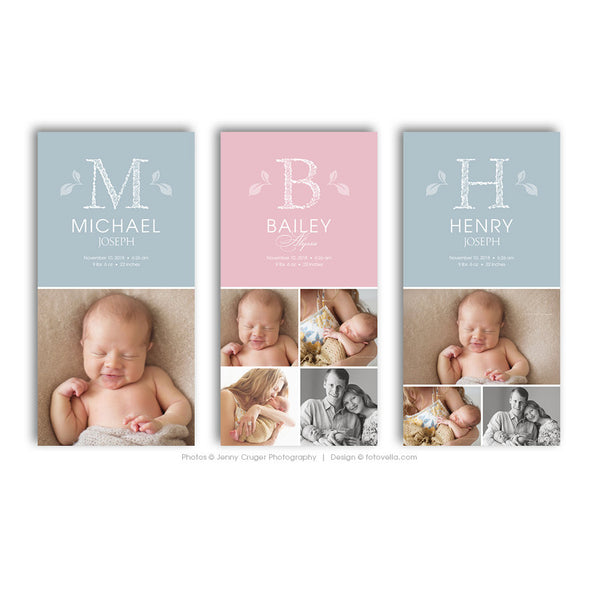 Storyboard Template - Newborn Photo Collage - Baby Love 10x20 - BABY MICHAEL - 1478