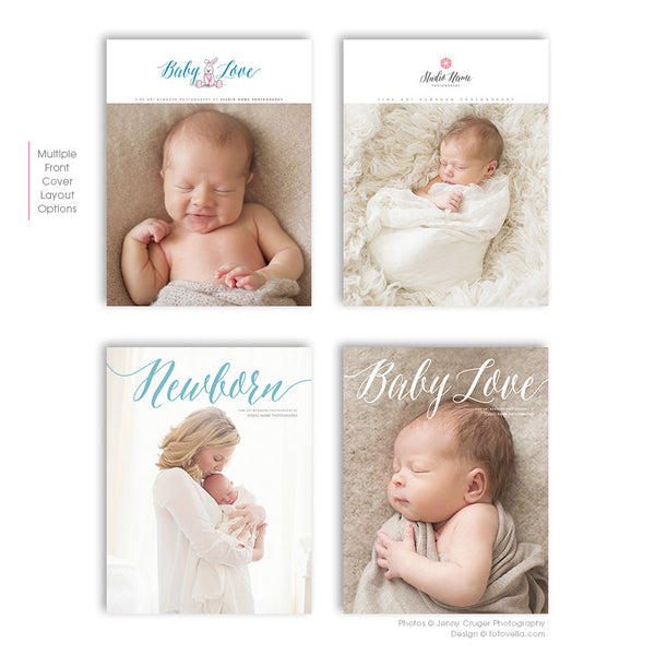 Newborn Photography Marketing Magazine Promotional Brochure Template - BABY LOVE - 1496