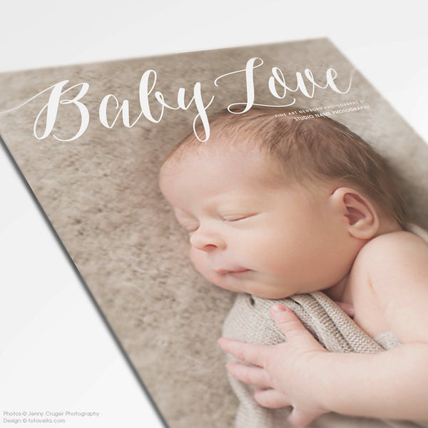 Newborn Photography Marketing Magazine Promotional Brochure Template - BABY LOVE - 1496