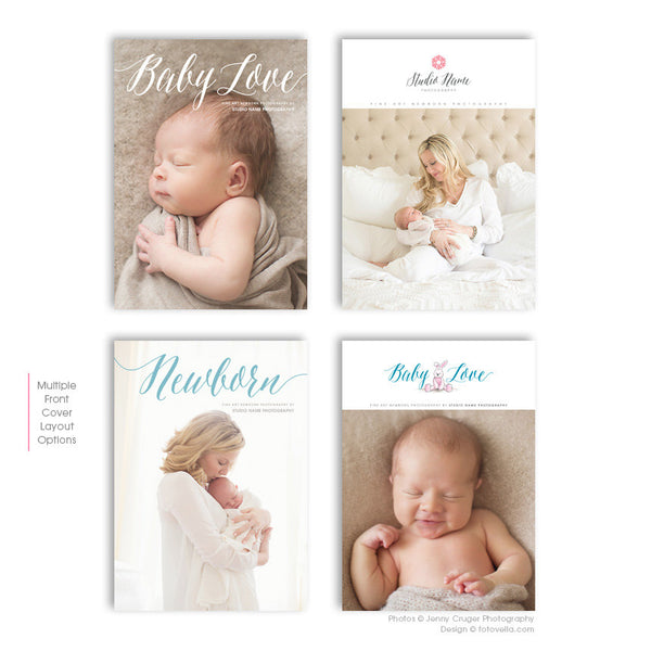 Photography Marketing Promo Card - Folded Promo Card - 5x7 - Newborn Photographer - 1499
