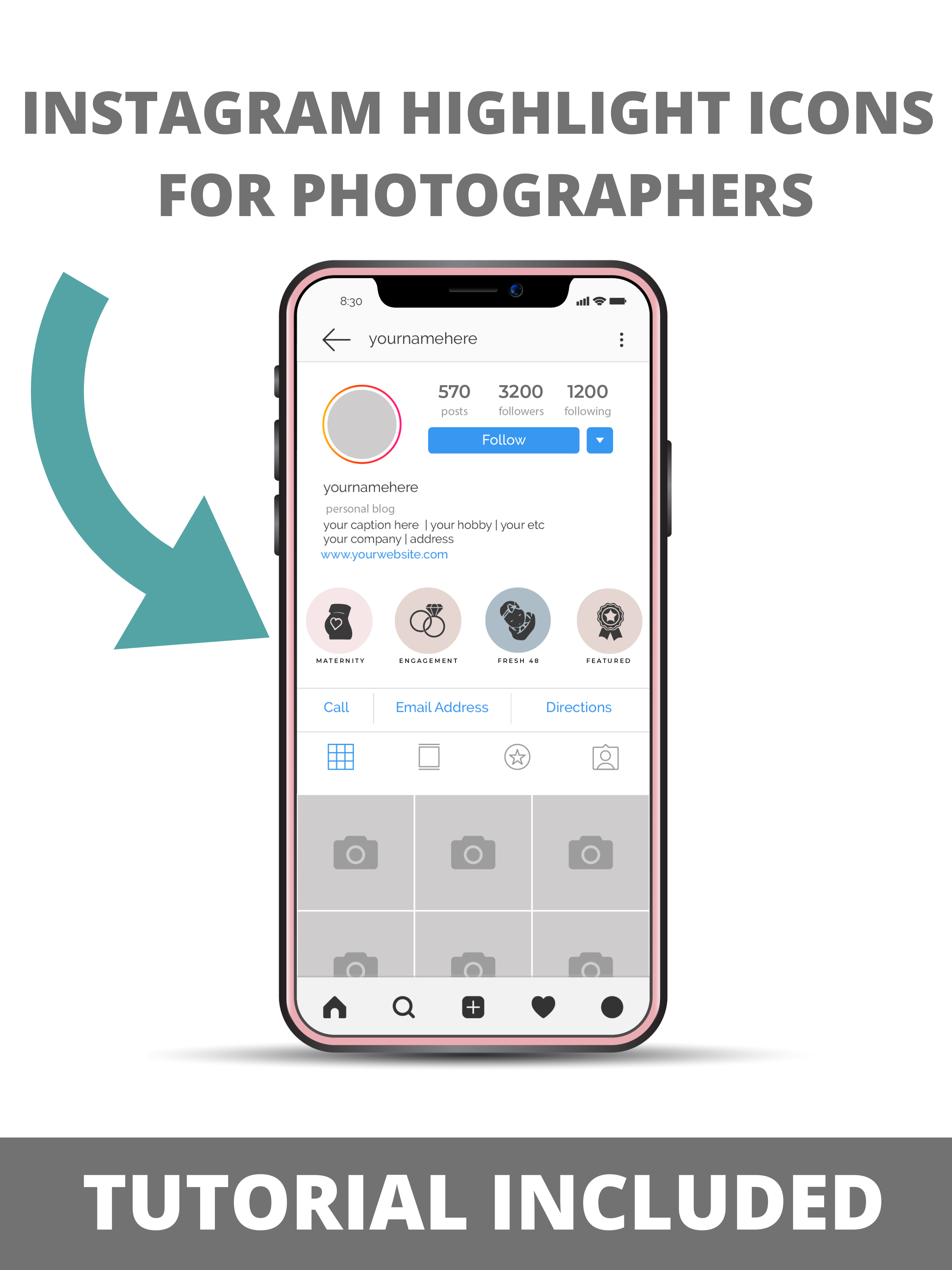 Instagram Story Highlight Icon Covers for Photographers - BP4U Photographer  Resources