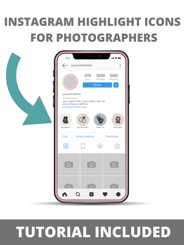 Instagram Story Highlight Icon Covers for Photographers