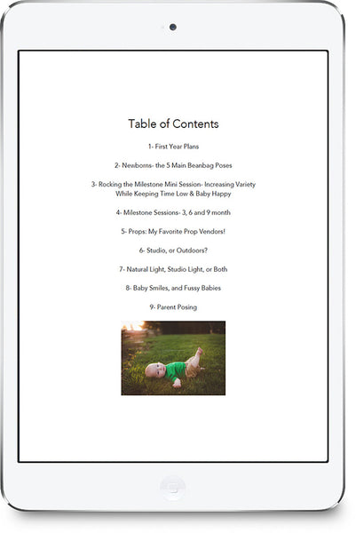 Grow With Me Sessions: Posing Videos and Ebook with Pricing, Posing, Contracts & More!