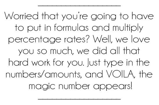 Tax Spreadsheets for Photographers