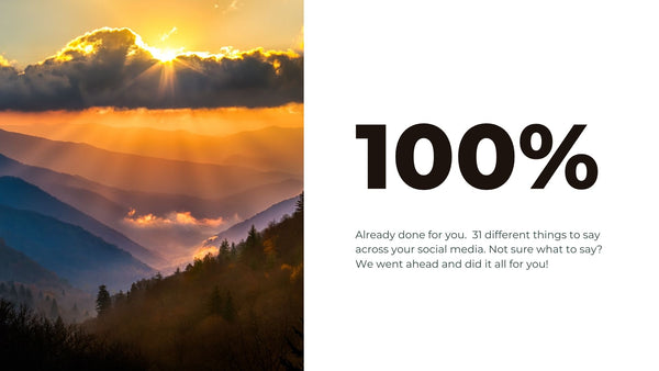 Landscape Photography Social Media Content *Copy-Paste-Post* - 31 Posts Already done for you!