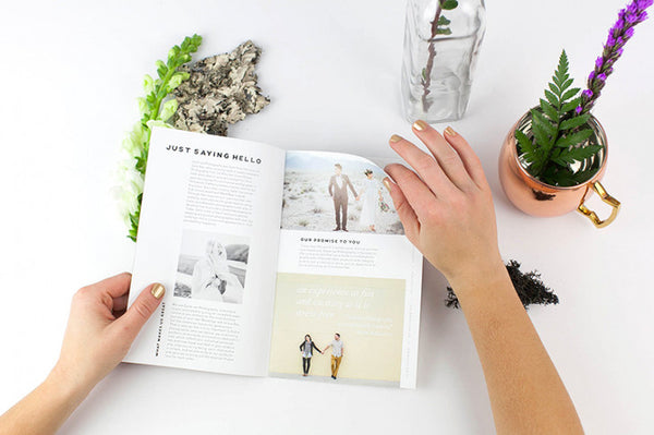 Minimal Mini Wedding Marketing Magazine
