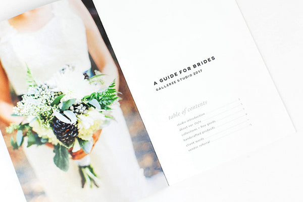 Minimal Mini Wedding Marketing Magazine