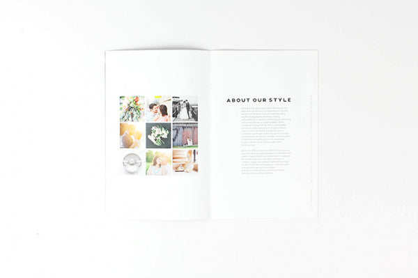 Minimal Mini Wedding Marketing Magazine