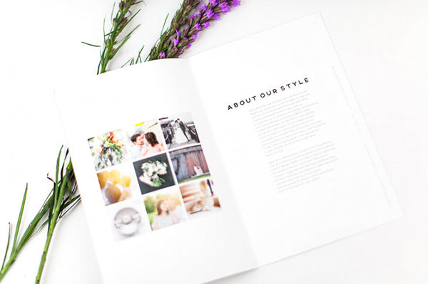 Minimal Mini Wedding Marketing Magazine
