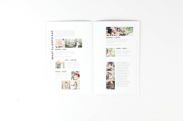 Minimal Mini Wedding Marketing Magazine