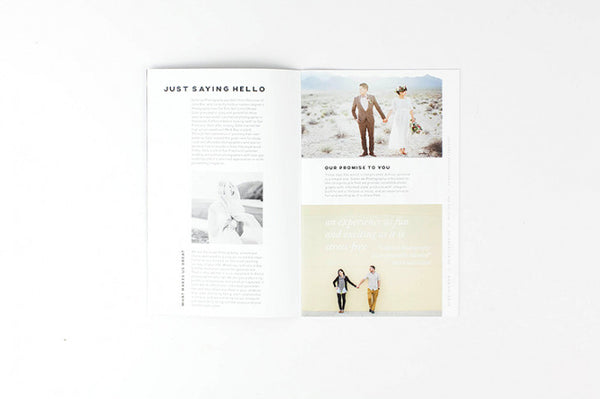 Minimal Mini Wedding Marketing Magazine