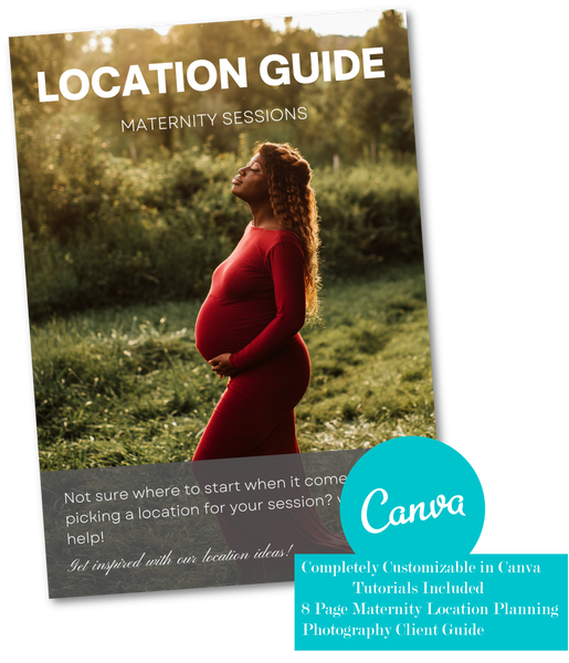 Location Planning Guide for Photography Clients for CANVA: HUGE BUNDLE