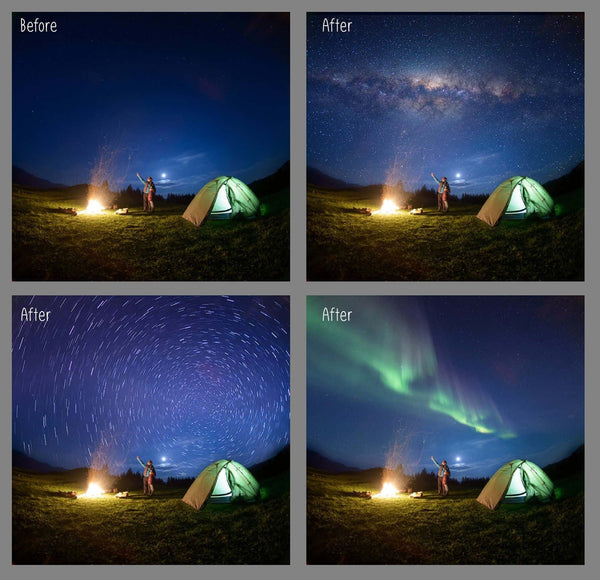1400+ Photo Overlays, Night Sky Overlays, Digital Backgrounds, Brushes + More!