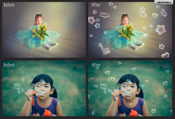 1400+ Photo Overlays, Night Sky Overlays, Digital Backgrounds, Brushes + More!