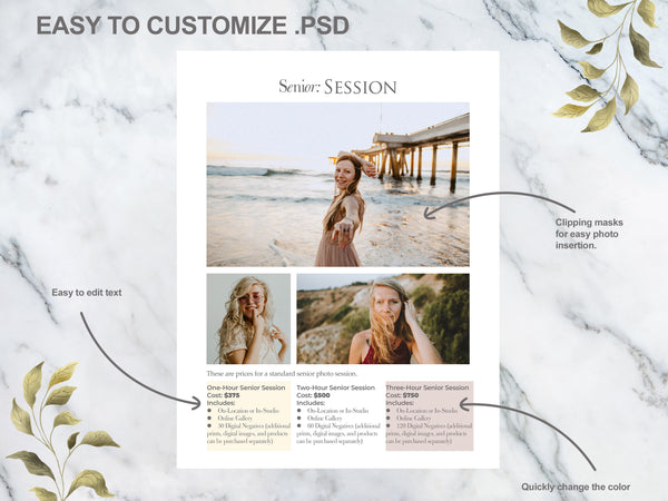 66 Prewritten Photographer Pricing Template Pages