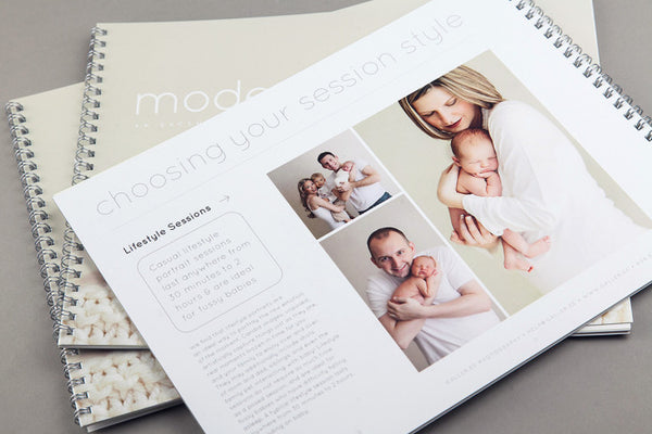 Modern Newborn Marketing Catalog