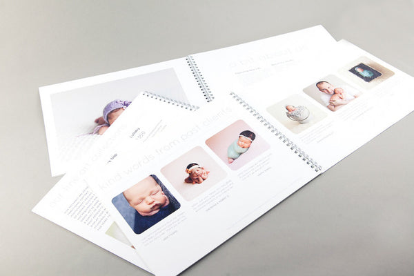 Modern Newborn Marketing Catalog