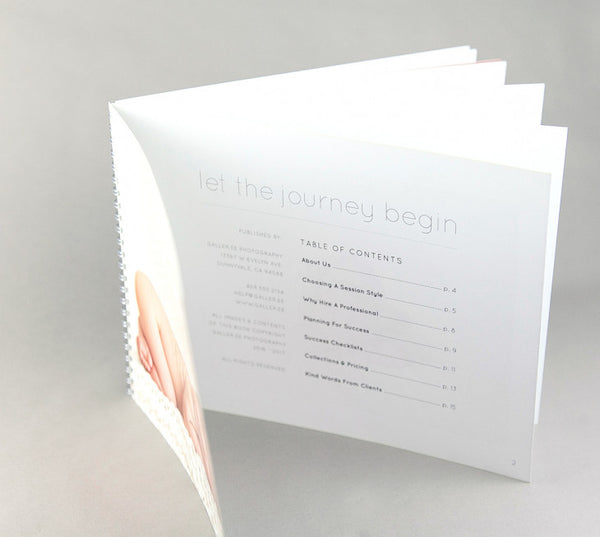 Modern Newborn Marketing Catalog