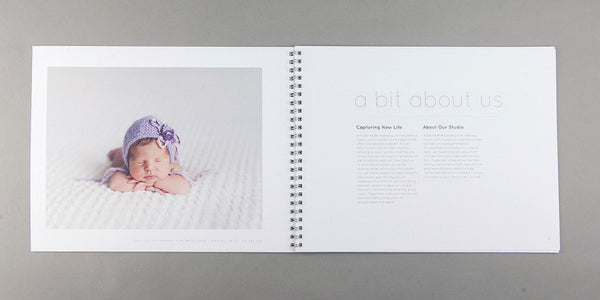Modern Newborn Marketing Catalog